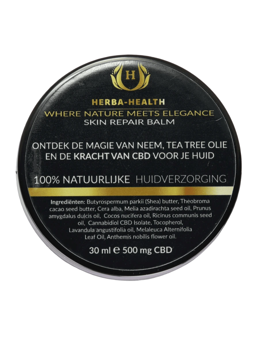 Therapy Skin Repair Balm 30ml Front Herba Health Skin Repair Balm 30ml 500mg CBD