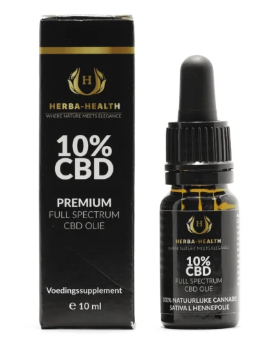 Herba Health CBD olie 10% full spectrum 10 ml – vooraanzicht