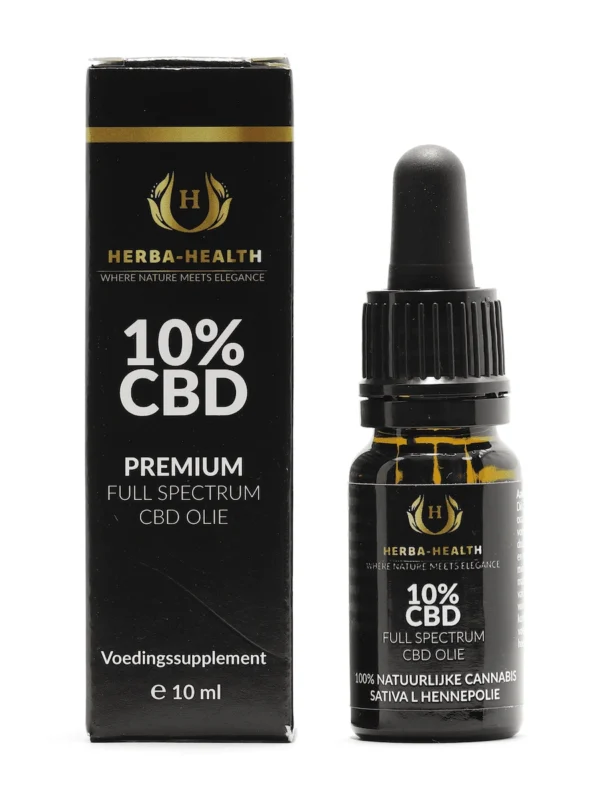 Herba Health CBD olie 10% full spectrum 10 ml – vooraanzicht